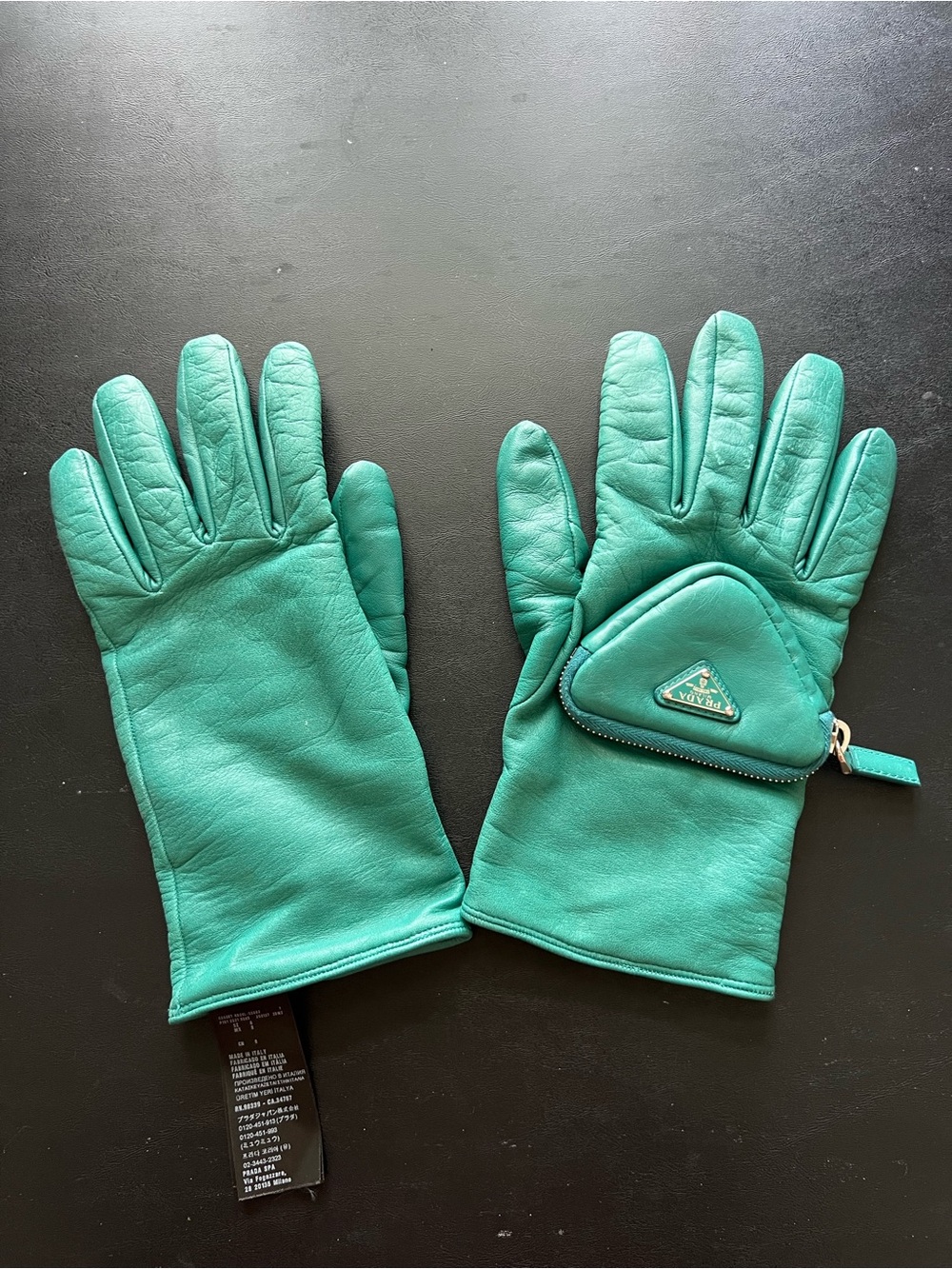 Prada FW21 Leather Gloves
